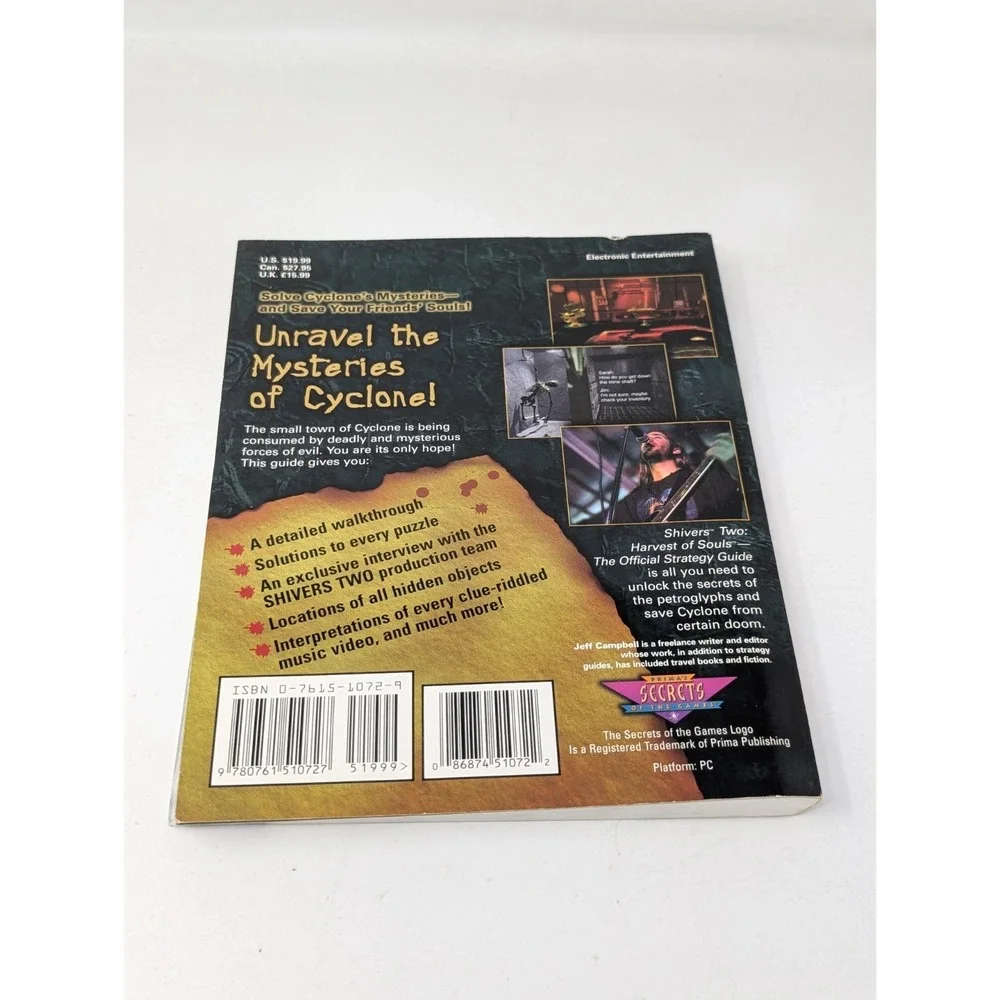 Shivers 2 Harvest of Souls PC Game Prima Strategy Guide Book Horror Sierra VTG